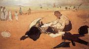 Edgar Degas At the Beach oil on canvas